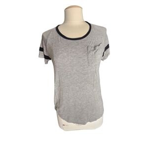 No Comment Gray Pocket Short Sleeve Tee